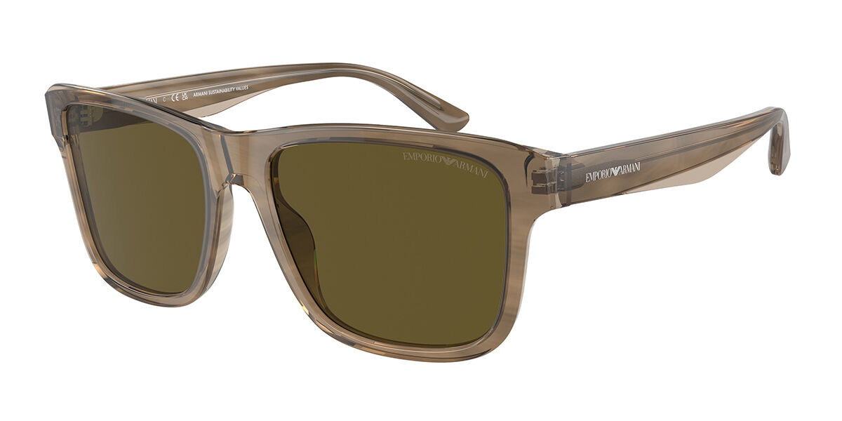 Emporio Armani EA4208 605573, Brown frame, Dark Brown lenses
