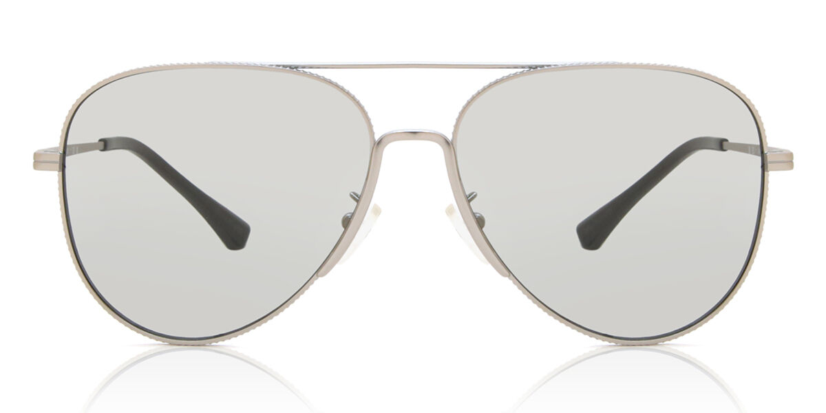 Emporio Armani EA2149D Asian Fit 304587, Silver frame, Light Grey lenses
