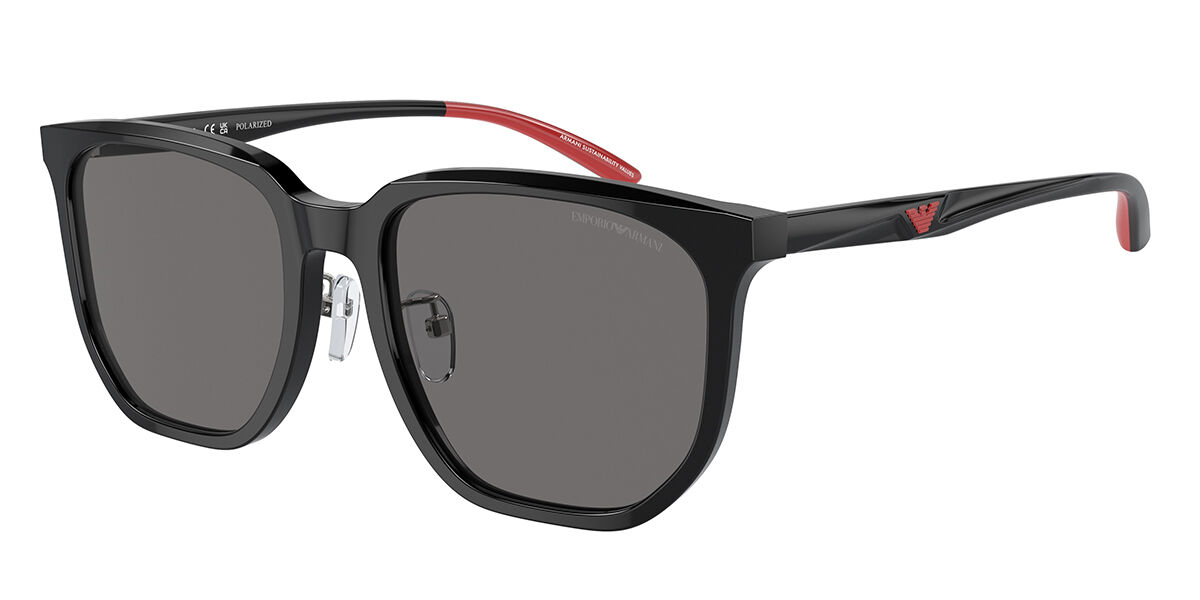 Emporio Armani EA4215D Asian Fit Polarized 501781, Black frame, Dark Grey lenses