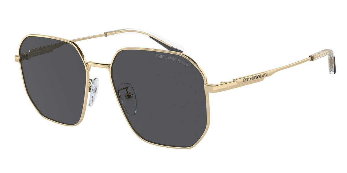Emporio Armani EA2154D Asian Fit 301387, Gold frame, Dark Grey lenses