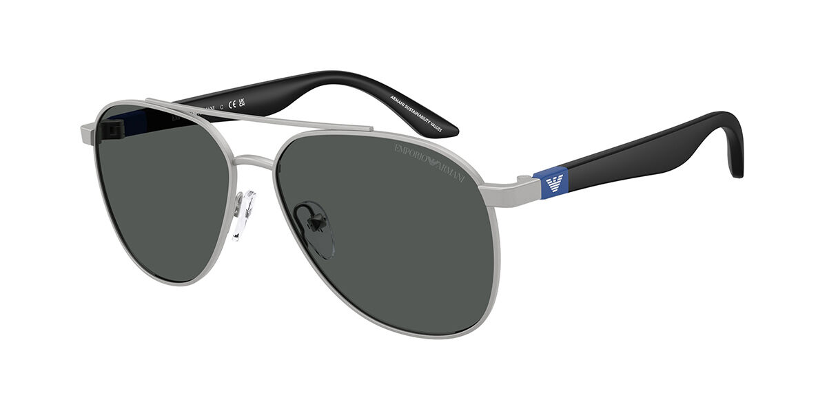 Emporio Armani EK2001 Kids 310587, Silver frame, Dark Grey lenses