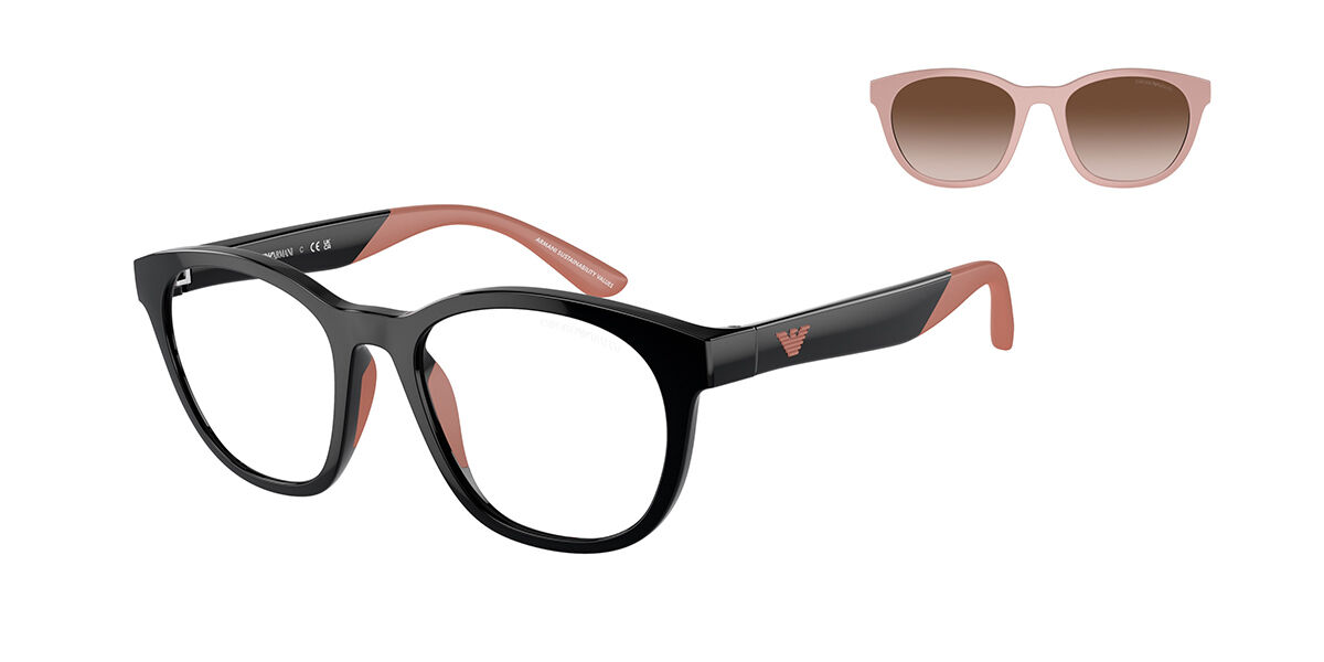 Emporio Armani EK4001 Kids with Clip-On 50171W, Black frame