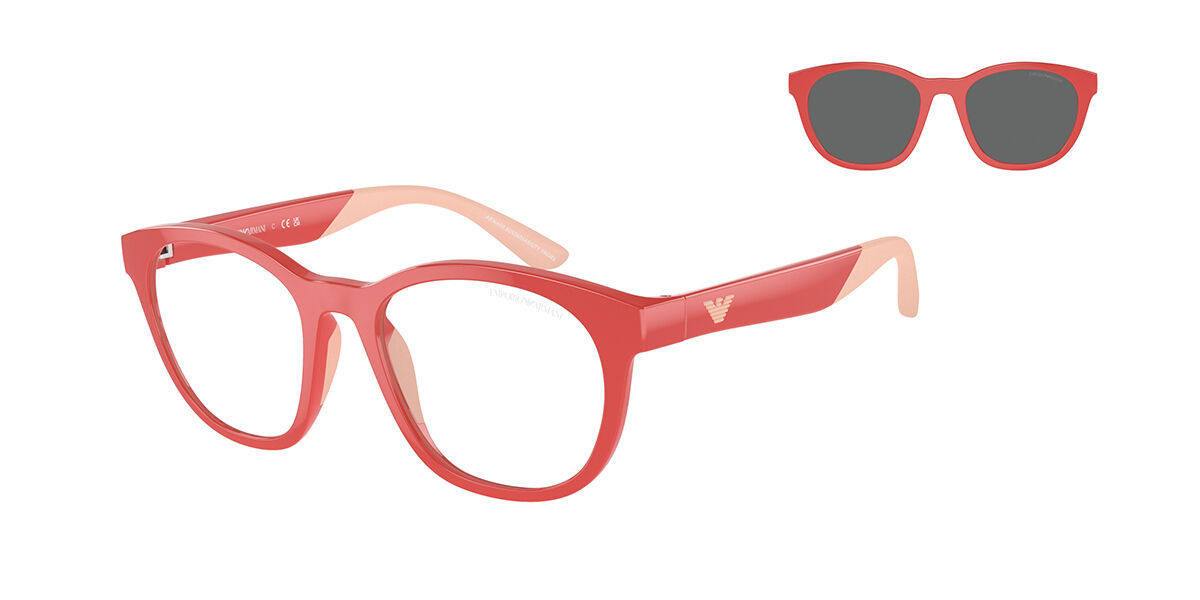 Emporio Armani EK4001F Asian Fit Kids with Clip-On 56241W, Clear frame