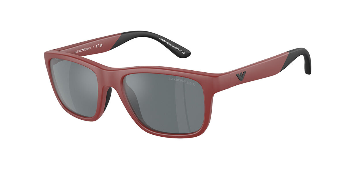 Emporio Armani EK4002 Kids 54626G, Red frame, Dark Grey Mirror lenses