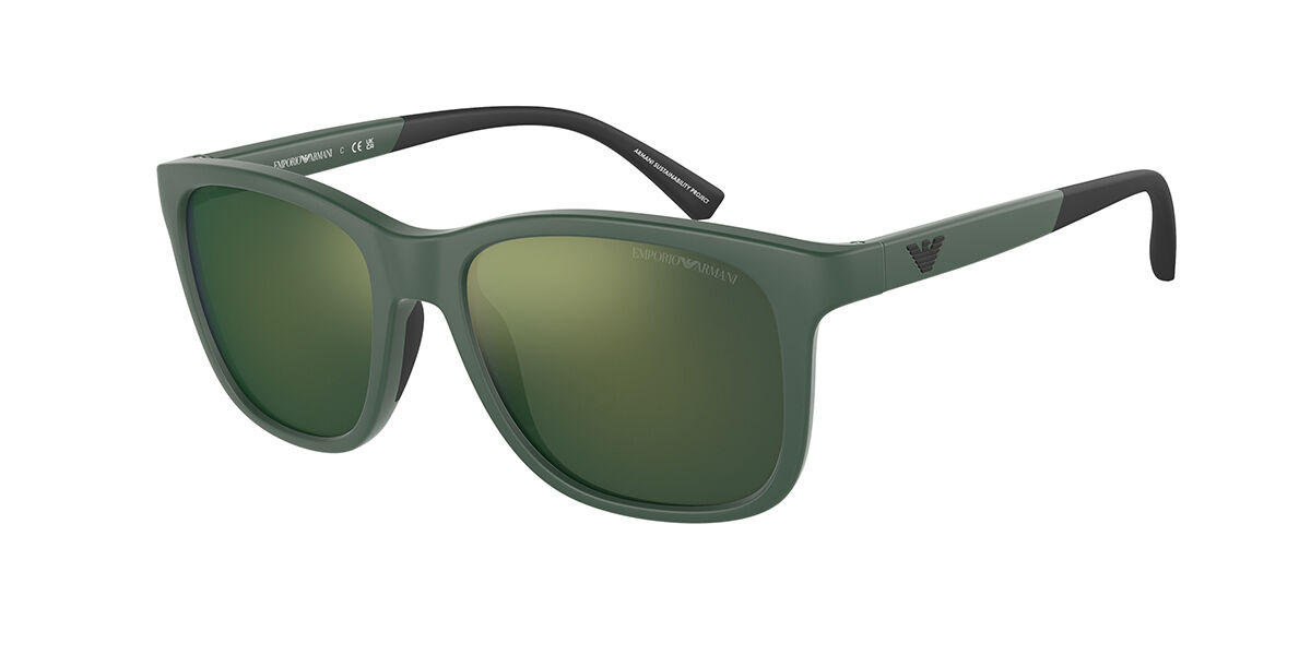 Emporio Armani EK4184 Kids 50586R, Green frame, Dark Green Mirror Petrol lenses