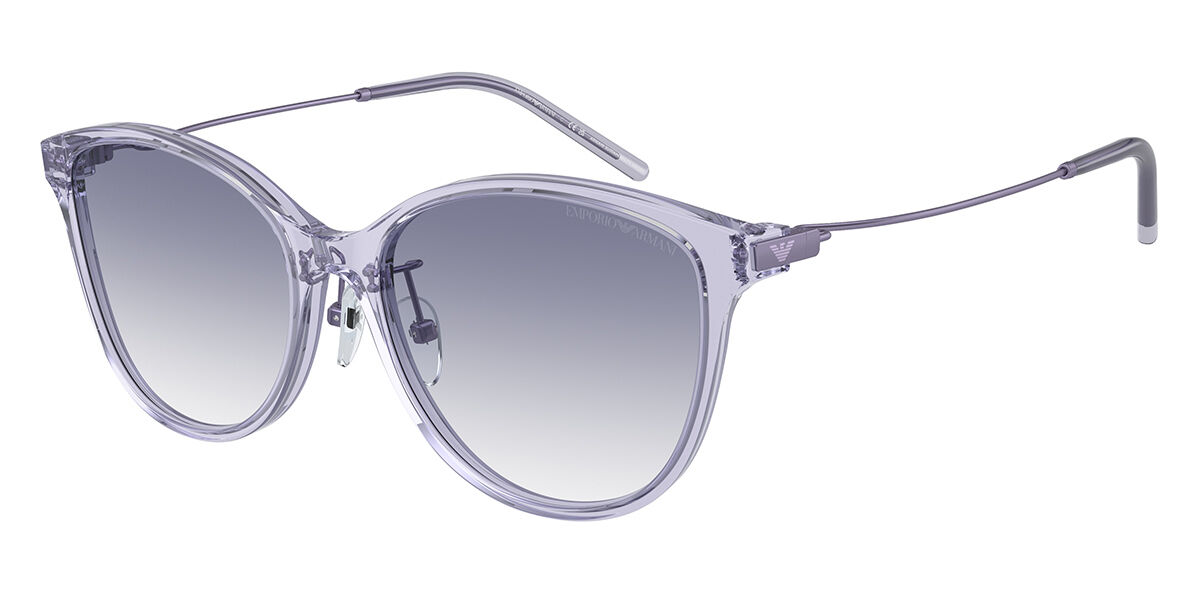 Emporio Armani EA4220F Asian Fit 611179, Purple frame, Gradient Blue lenses