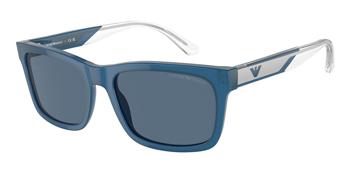 Emporio Armani EA4224F Asian Fit 609280, Blue frame, Dark Blue lenses