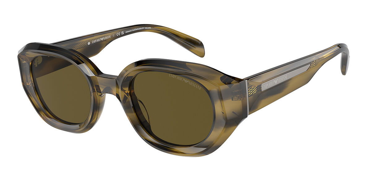 Emporio Armani EA4230U 614873, Green frame, Dark Brown lenses