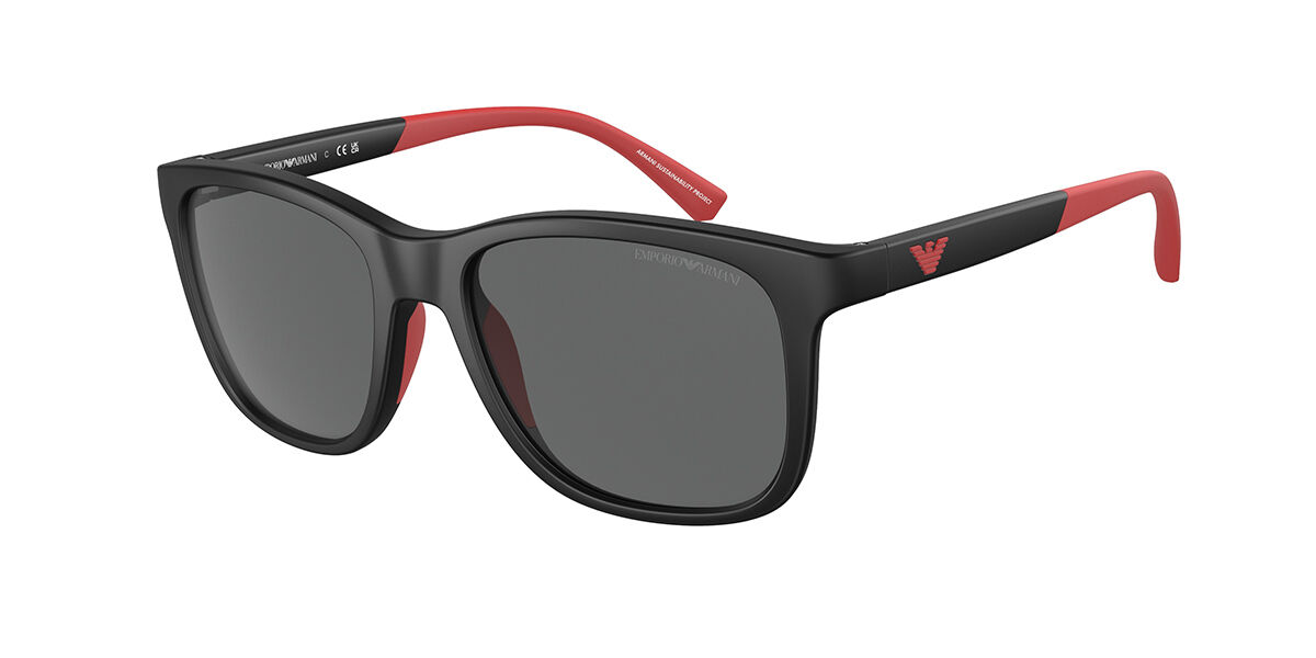 Emporio Armani EK4184F Kids Asian Fit 500187, Black frame, Dark Grey lenses