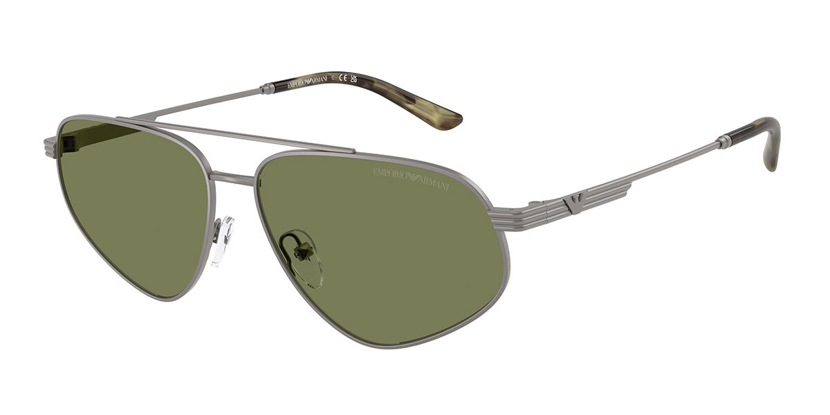 Emporio Armani EA2156 30032A, Gunmetal frame, Green lenses