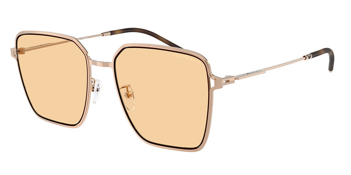 Emporio Armani EA2159D Asian Fit 3011/7, Gold frame, Orange lenses
