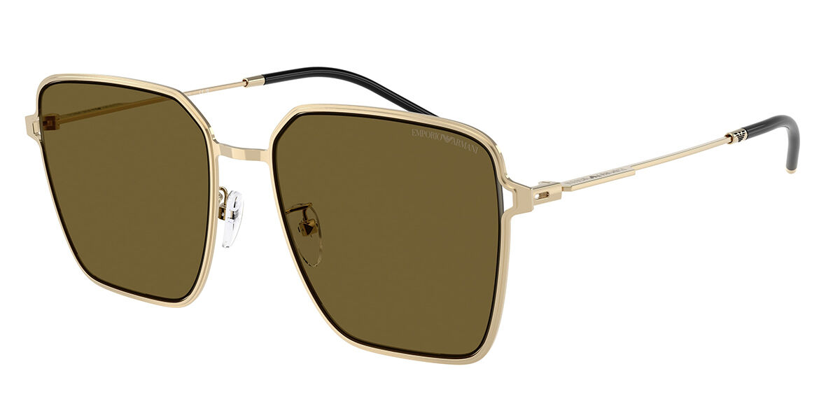 Emporio Armani EA2159D Asian Fit 301373, Gold frame, Dark Brown lenses
