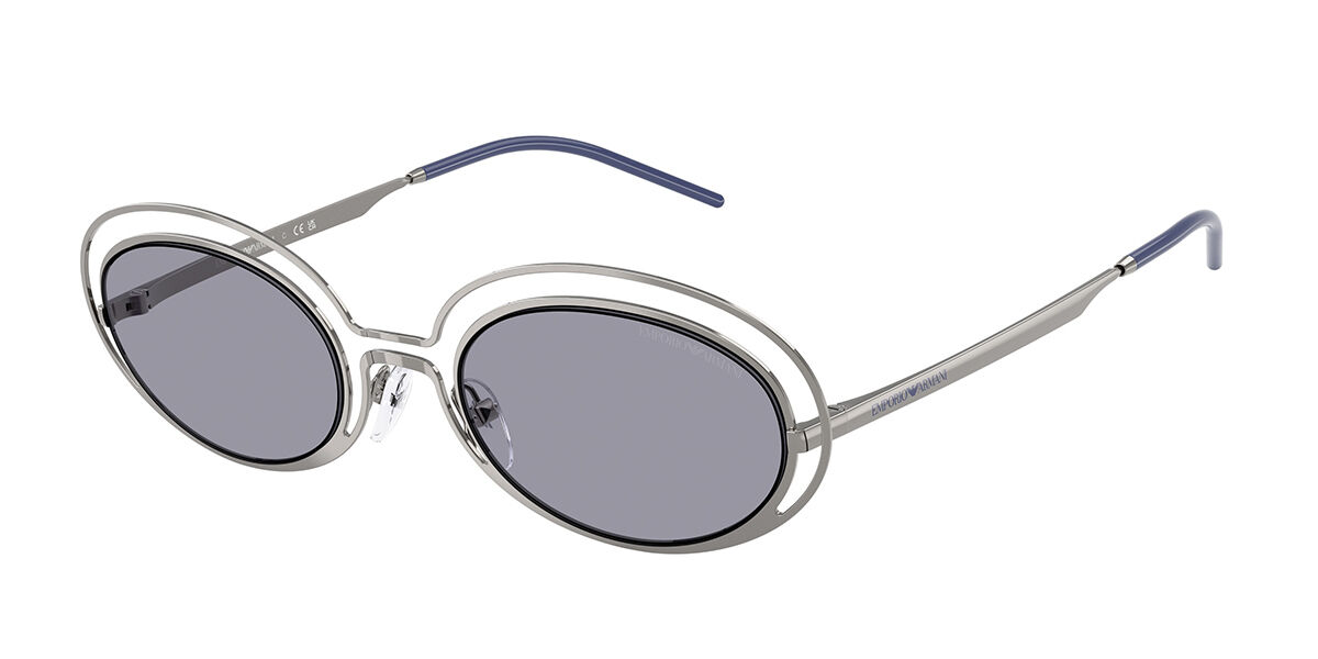 Emporio Armani EA2160 301080, Gunmetal frame, Blue lenses