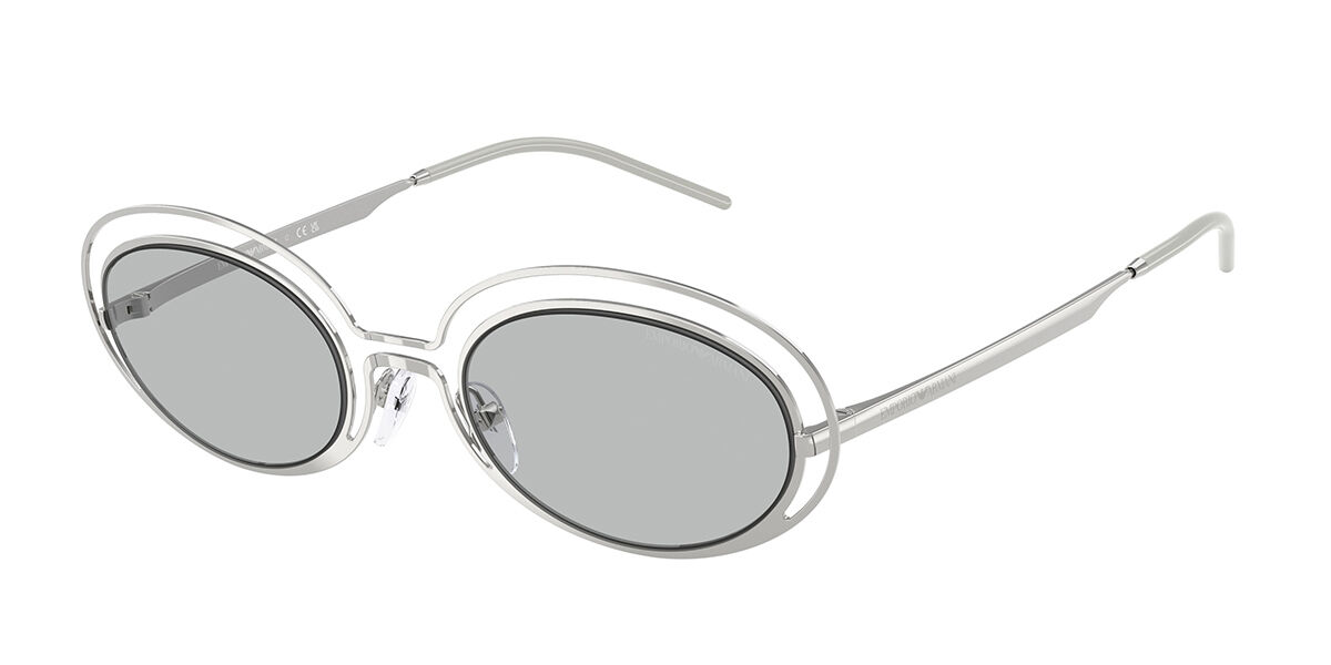 Emporio Armani EA2160 301587, Silver frame, Light Grey lenses