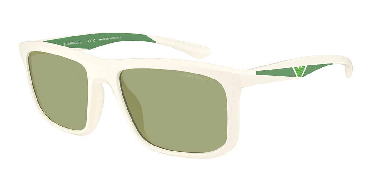 Emporio Armani EA4234U 618782, White frame, Green lenses