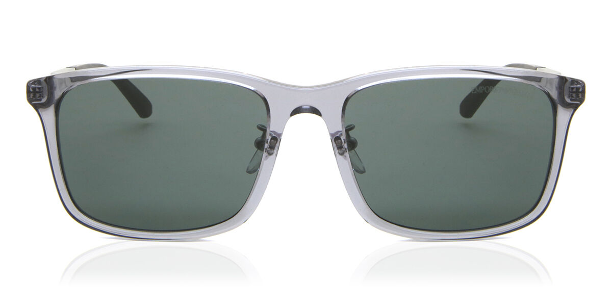 Emporio Armani EA4241D Asian Fit 620687, Clear frame, Grey lenses