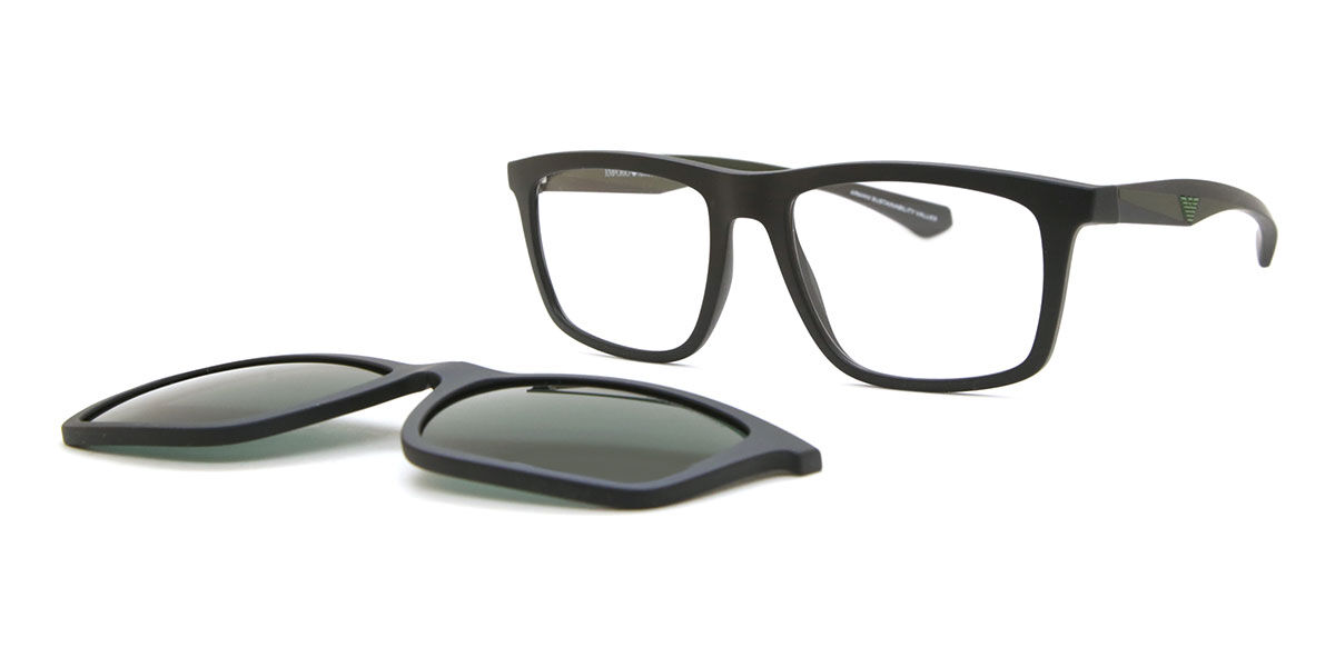 Emporio Armani EA4235 with Clip-on 50011W, Black frame