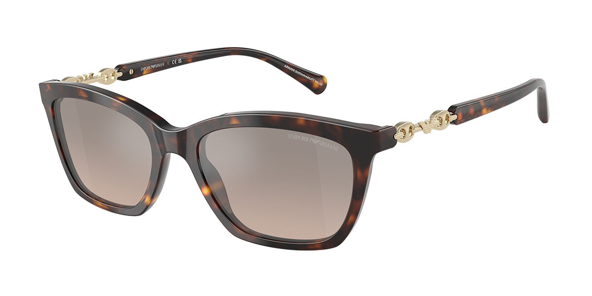 Emporio Armani EA4238 50266I, Tortoiseshell frame, Brown Gradient Grey Mirror Silver lenses