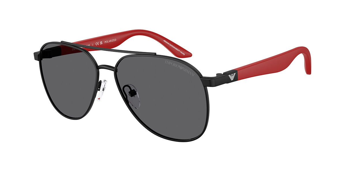 Emporio Armani EK2001 Kids Polarized 3001T3, Black frame, Grey lenses