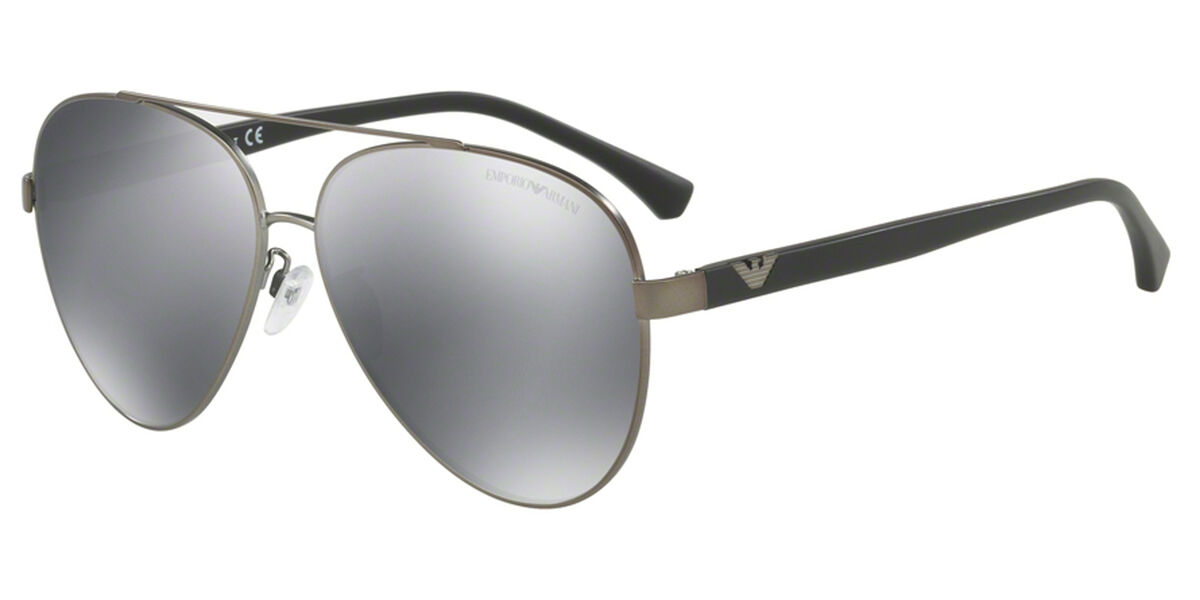 Emporio Armani EA2046D Asian Fit 30036G, Grey frame, Light Black Mirror lenses
