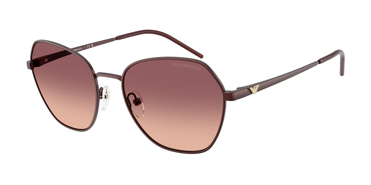 Emporio Armani EA2161 34018D, Burgundy frame, Pink Gradient Purple lenses
