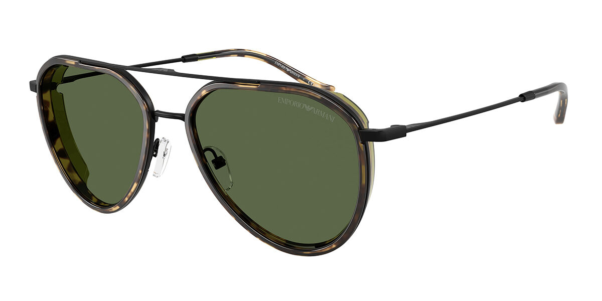 Emporio Armani EA2163 300171, Black frame, Dark Green lenses