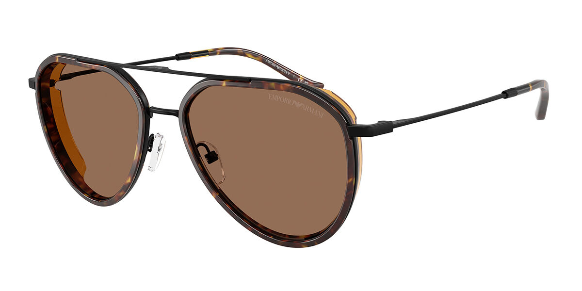 Emporio Armani EA2163 300173, Black frame, Dark Brown lenses