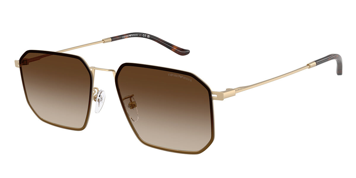 Emporio Armani EA2165D Asian Fit 300213, Black frame, Gradient Brown lenses