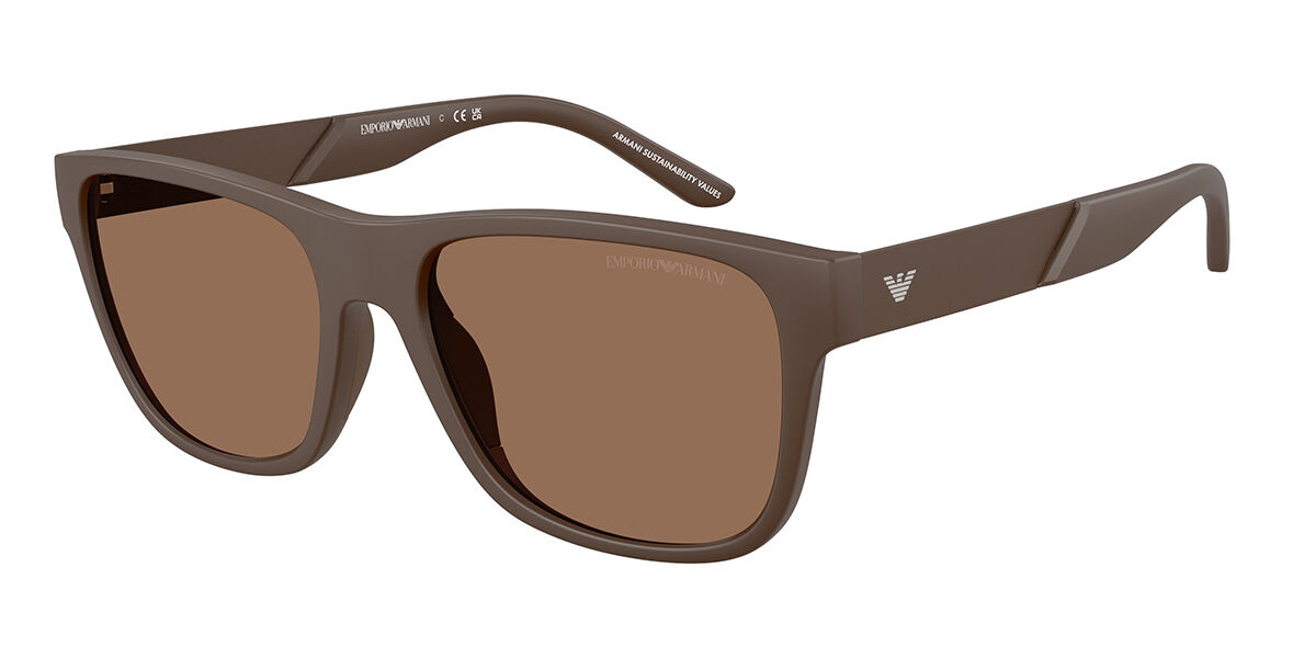 Emporio Armani EA4243 624373, Brown frame, Dark Brown lenses