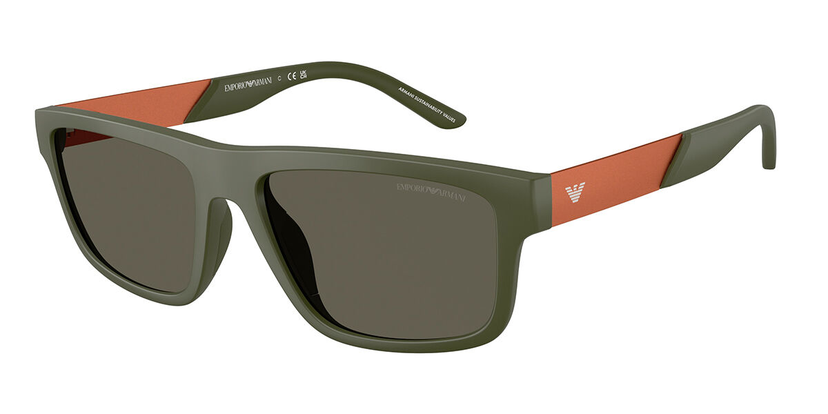 Emporio Armani EA4244U 618471, Green frame, Dark Brown lenses