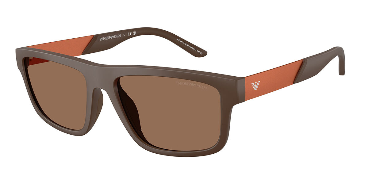 Emporio Armani EA4244U 624373, Brown frame, Dark Brown lenses