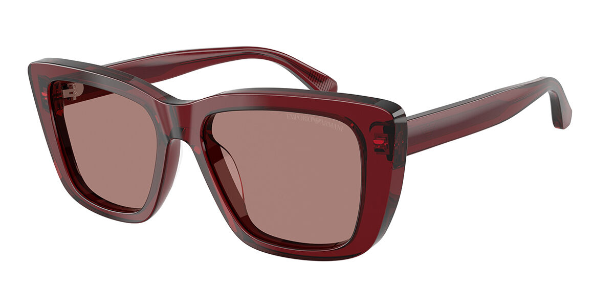 Emporio Armani EA4246U 625473, Burgundy frame, Light Brown lenses