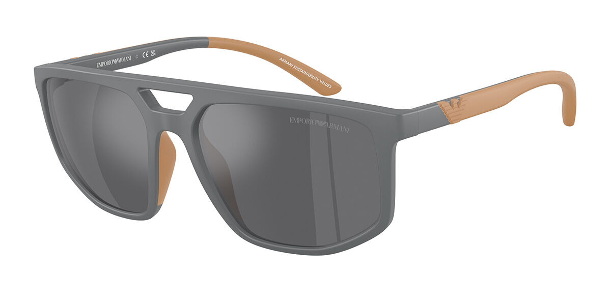 Emporio Armani EA4248U 62616G, Grey frame, Silver Grey Mirror lenses
