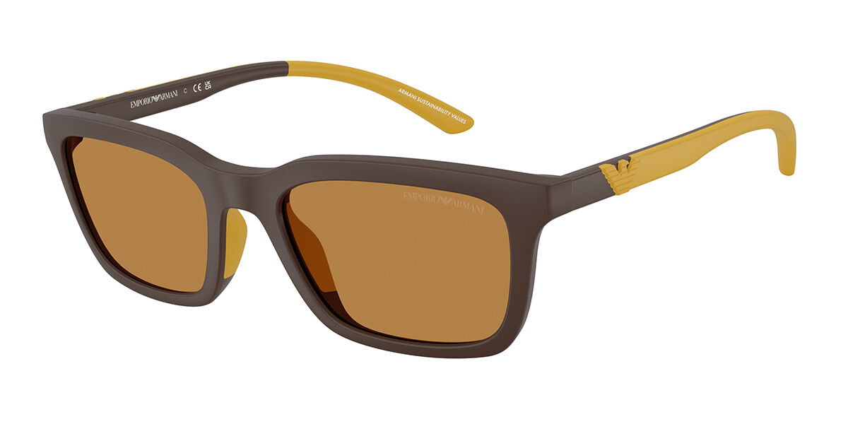 Emporio Armani EA4249U 625893, Brown frame, Light Brown lenses