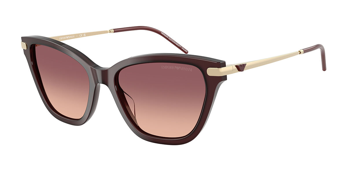 Emporio Armani EA4251 62658D, Burgundy frame, Pink Gradient Purple lenses