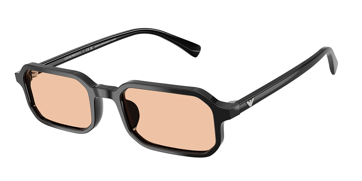 Emporio Armani EA4253U 501793, Black frame, Light Orange lenses