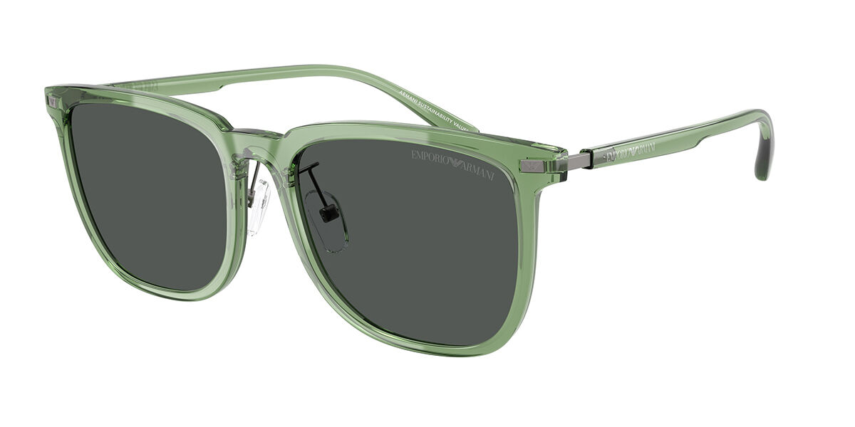 Emporio Armani EA4255D Asian Fit 536287, Green frame, Dark Grey lenses