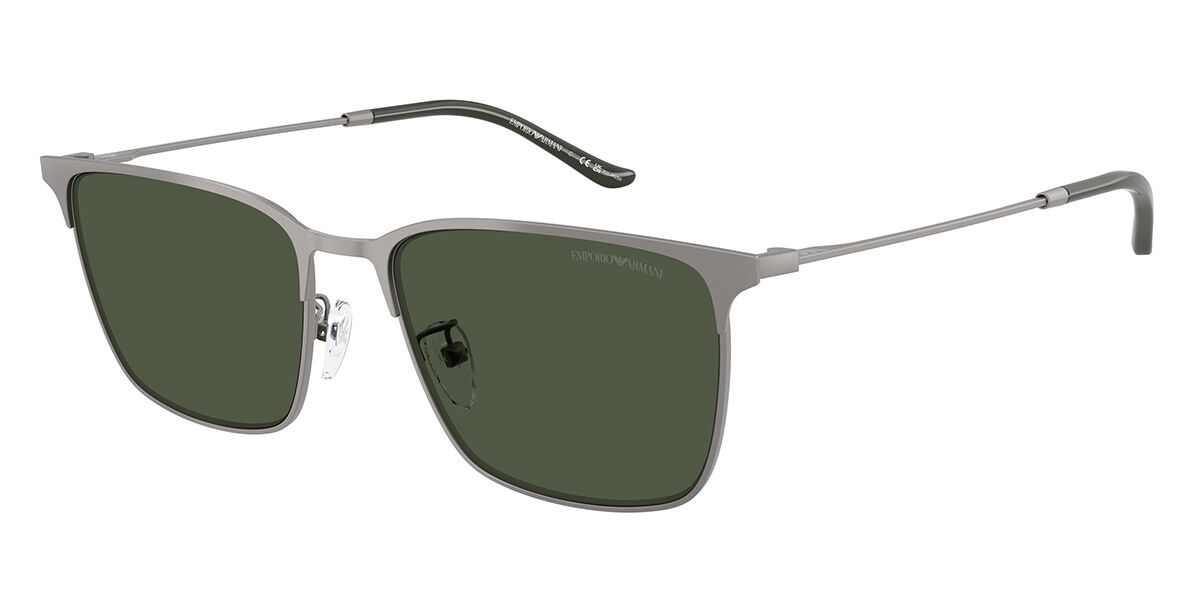 Emporio Armani EA2164D Asian Fit Polarized 30039A, Gunmetal frame, Dark Green lenses