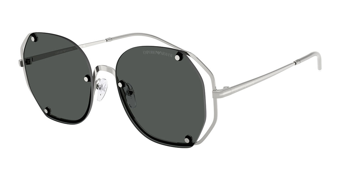 Emporio Armani EA2168 301587, Silver frame, Dark Grey lenses