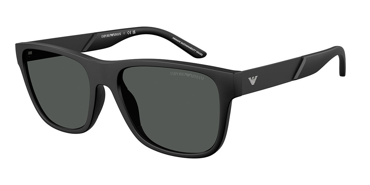 Emporio Armani EA4243F Asian Fit 5001T3, Black frame, Dark Grey lenses