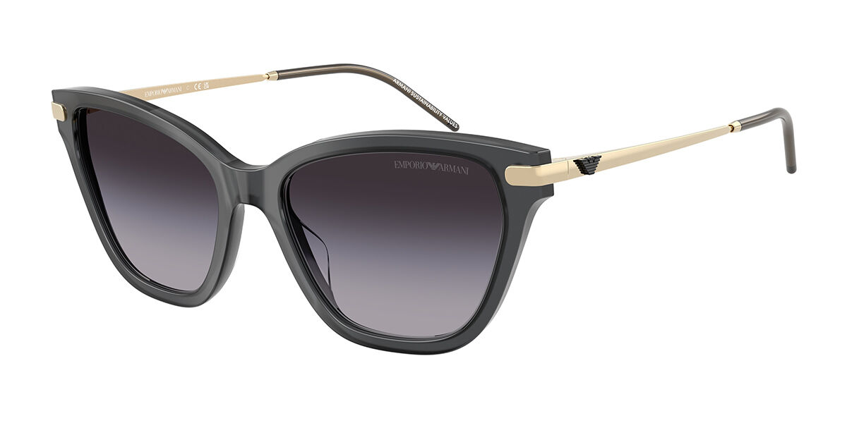 Emporio Armani EA4251F Asian Fit 62628G, Black frame, Grey Gradient lenses
