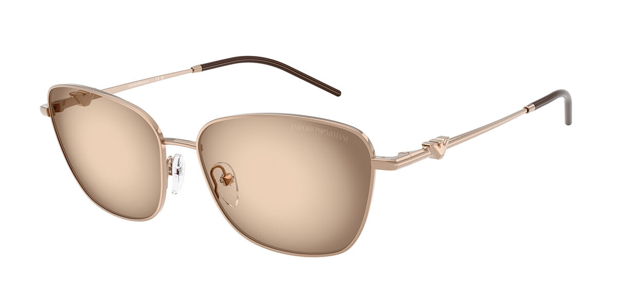 Emporio Armani EA2170 301113, Gold frame, Gradient Brown/Gradient Grey lenses