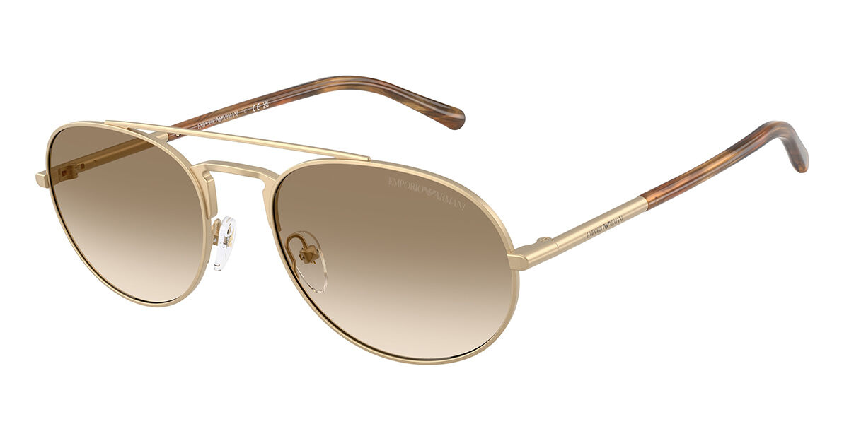 Emporio Armani EA2171 300213, Gold frame, Gradient Brown/Yellow lenses