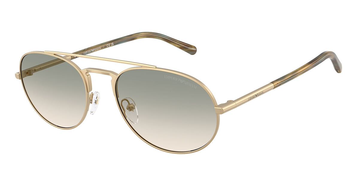 Emporio Armani EA2171 30022C, Gold frame, Brown Gradient Green lenses