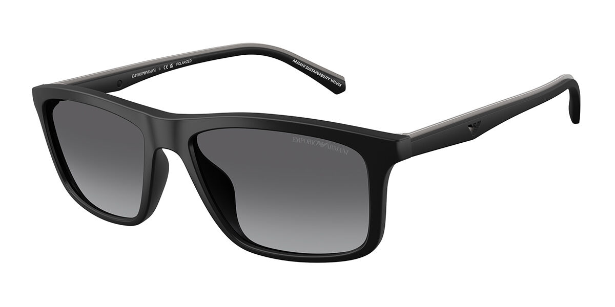 Emporio Armani EA4257U Polarized 500181, Black frame, Polarized Grey Gradient Polarized lenses