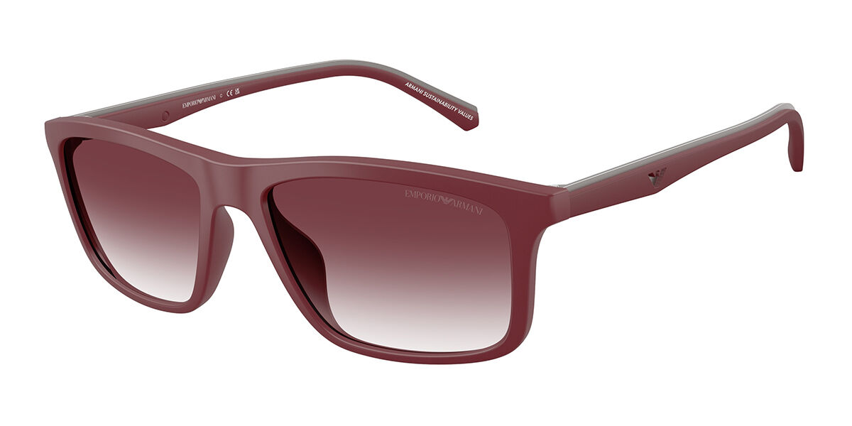 Emporio Armani EA4257U 52618H, Burgundy frame, Transparent Gradient Dark Purple lenses