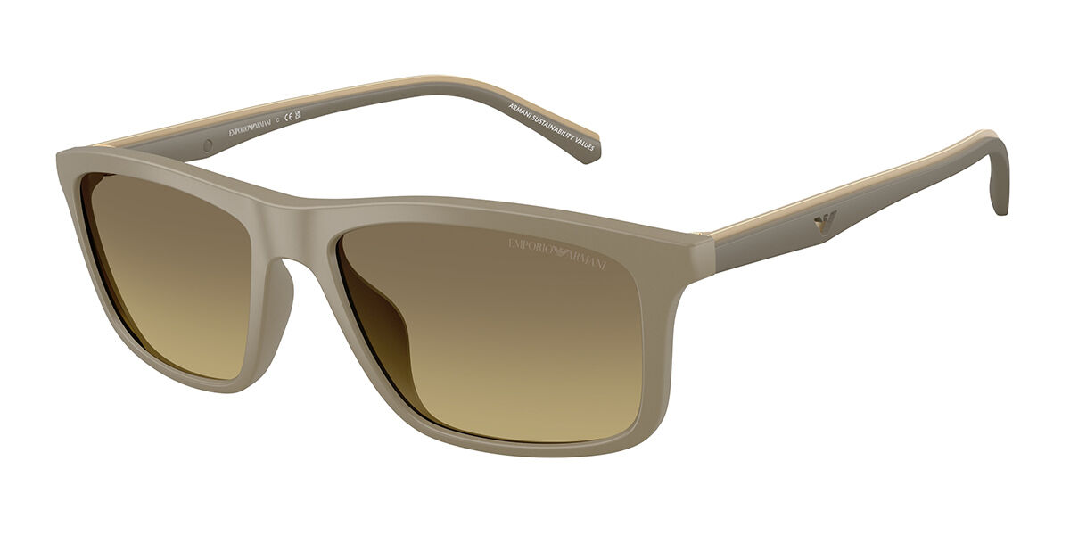 Emporio Armani EA4257U 5437G9, Brown frame, Brown Gradient Grey lenses