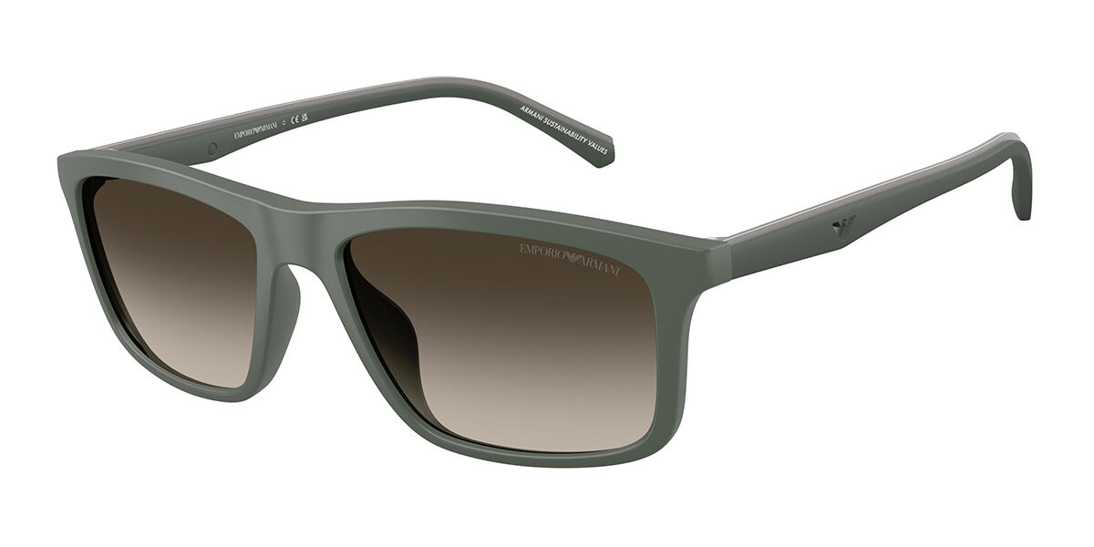 Emporio Armani EA4257U 631213, Green frame, Brown Gradient lenses