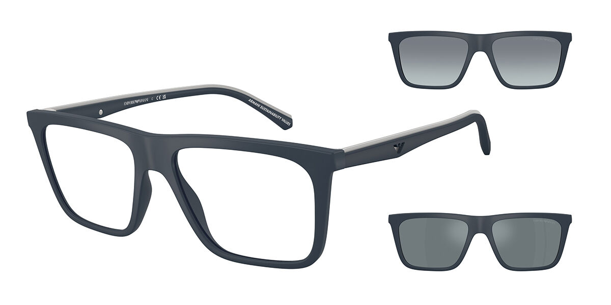 Emporio Armani EA4258 with Clip-on 50881W, Blue frame