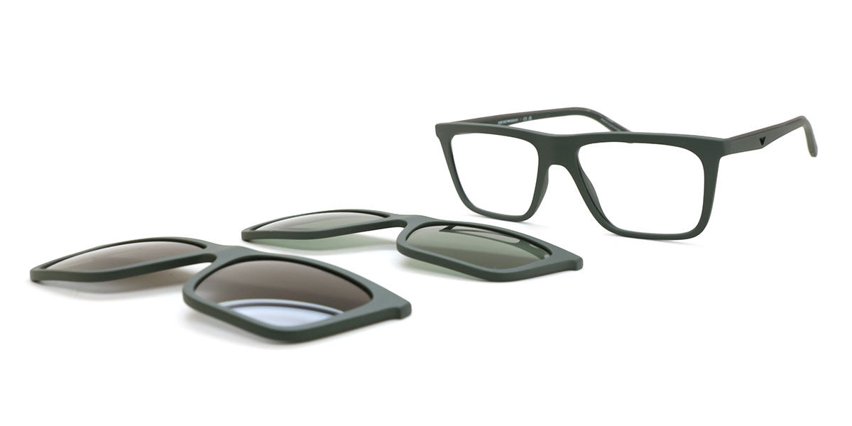 Emporio Armani EA4258 with Clip-on 63121W, Green frame